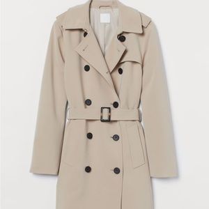 H&M Trench Coat Size Small